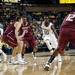 Michigan junior Tim Hardaway Jr. dribbles bast IUPUI defenders on Monday. He had seven rebounds and ten points. Daniel Brenner I AnnArbor.com